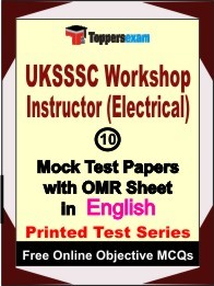 UKSSSC Workshop Instructor (Electrical) Exam 10 Practice Set Book (English)