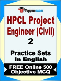 HPCL Project Engineer (Civil) Test Book in English - Question Paper / Practice Set