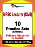 MPSC Lecturer (Civil) Test Book in English - Practice Set