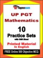 UP PGT Mathematics Test Book in English - Practice Set