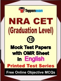 NRA CET (Graduation Level) Exam 10 Practice Set Book (English)