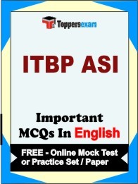 ITBP ASI Exam Objective MCQ in English (Book) + (FREE) Online Mock Test Series