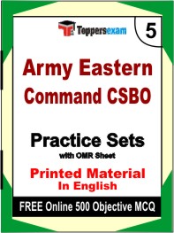 Army Eastern Command CSBO Exam Book in English - Mock Test / Practice Set
