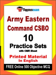 Army Eastern Command CSBO Exam Book in English - Practice Set