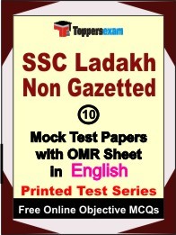 SSC Ladakh Non Gazetted Exam 10 Practice Set Book (English)