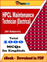 EBook of EBook of HPCL MAINTENANCE TECHNICIAN (ELECTRICAL) Exam (MCQ) in PDF Format in EnglishHPCL MAINTENANCE TECHNICIAN (ELECTRICAL) Exam (MCQ) in PDF Format in English