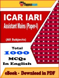 ICAR IARI Assistant Main Paper 1 PDF Book In English