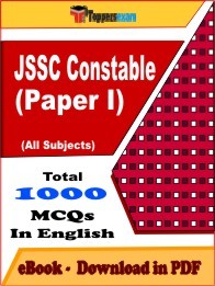 EBook of JSSC Constable Paper 1 Exam (Objective Questions /MCQ) PDF in English
