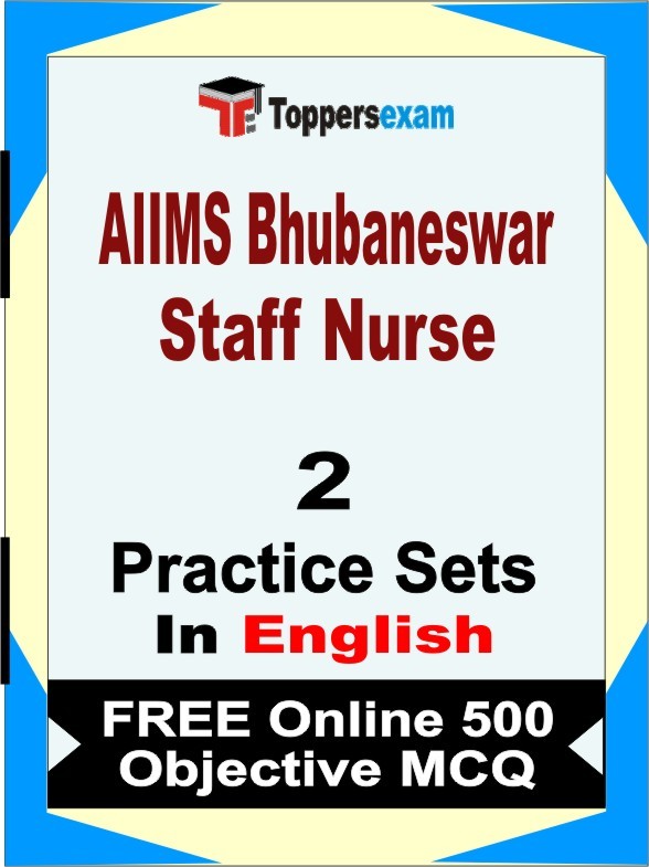 AIIMS Bhubaneswar Staff Nurse Exam Practice Set Book in English