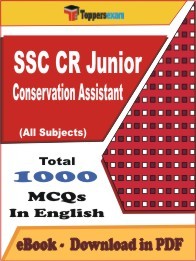 SSC CR Junior Conservation Assistant PDF Book In English