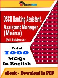 EBook of OSCB Banking Assistant, Assistant Manager Mains Exam (MCQ) in PDF Format in English