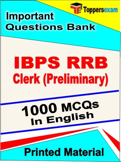 IBPS RRB Clerk Prelims Test Book in English - Objective MCQ