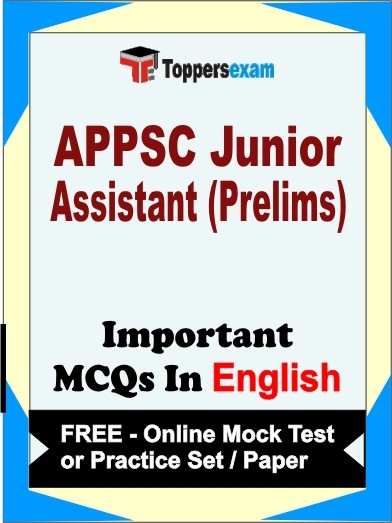 APPSC Junior Assistant Prelims Exam Objective MCQ in English (Book) + (FREE) Online Mock Test Series
