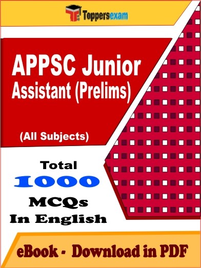 EBook of APPSC Junior Assistant Prelims Exam (MCQ) in PDF Format in English