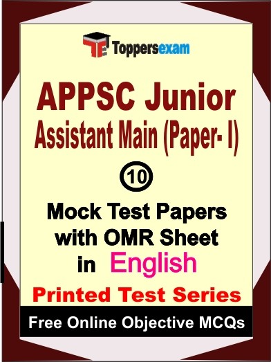 APPSC Junior Assistant Mains (Paper-I) Exam 10 Practice Set Book (English)