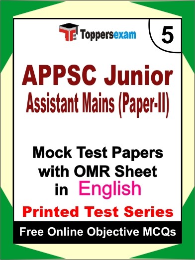 APPSC Junior Assistant Main (Paper- II) Exam Practice Set Book (English)