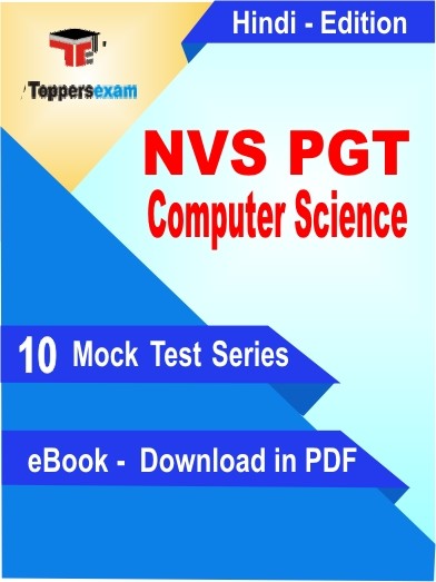 EBook of NVS PGT Computer Science Exam (10 Mock Test) in PDF Format in Hindi