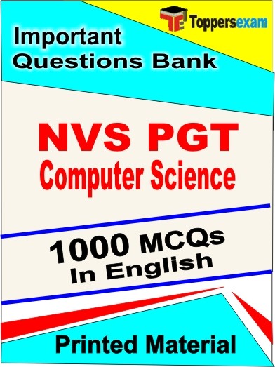 NVS PGT Computer Science Exam Book in English - Objective MCQ
