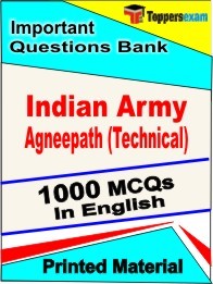 Indian Army Agneepath (Technical) Exam 1000 Objective MCQ in English (Printed Book)