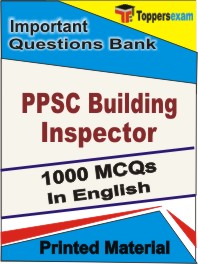PPSC Building Inspector Book in English - Objective MCQ