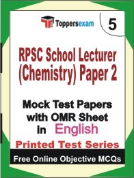 RPSC School Lecturer (Chemistry) Paper 2 Exam Practice Set Book (English)