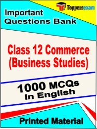 Class 12 Commerce (Business Studies) Test Book in English - Objective MCQ