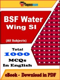 EBook of BSF Water Wing SI Exam (MCQ) in PDF Format in English