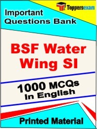 BSF Water Wing SI Exam 1000 Objective MCQ in English (Printed Book)