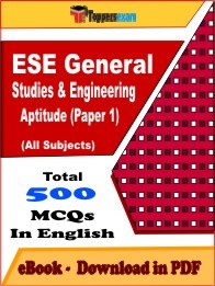 EBook of ESE General Studies & Engineering Aptitude Paper 1 Exam (MCQ) in PDF Format in English