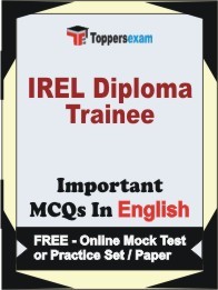 IREL Diploma Trainee Exam Objective MCQ in English (Book) + (FREE) Online Mock Test Series