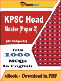 KPSC Head Master Paper 2 PDF Book In English