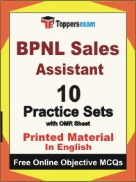 BPNL Sales Assistant Exam Practice Set Book in English