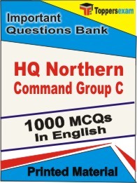 HQ Northern Command Group C Book in English - Objective MCQ