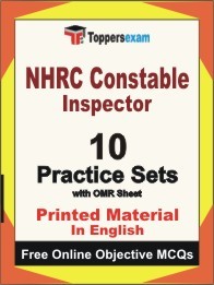 NHRC Constable Inspector Test Book in English - Practice Set