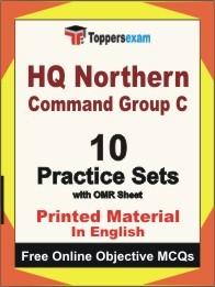 HQ Northern Command Group C Exam 10 Practice Sets Book (English)