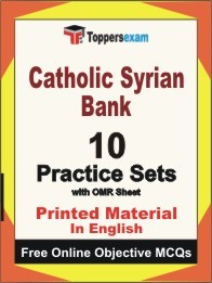 Catholic Syrian Bank Exam 10 Practice Sets Book (English)