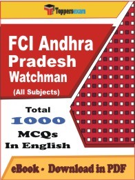 EBook of FCI Andhra Pradesh Watchman Exam (MCQ) in PDF Format in English