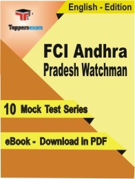 EBook of FCI Andhra Pradesh Watchman Exam (10 Mock Test) in PDF Format in English