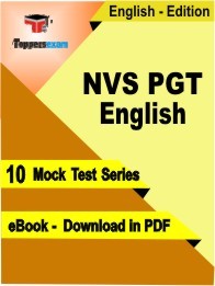 EBook of NVS PGT English Exam (10 Mock Test) in PDF Format in English