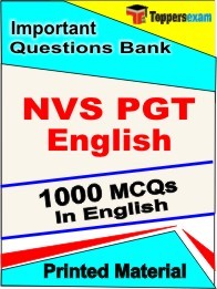 NVS PGT English Exam 1000 Objective MCQ in English (Printed Book)