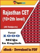 Rajasthan CET (10+2th level) PDF Book In English