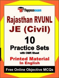 RAJASTHAN RVUNL JE CIVIL Exam 10 Practice Sets Book (English)