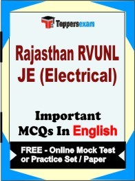 RAJASTHAN RVUNL JE ELECTRICAL Exam Objective MCQ in English (Book) + (FREE) Online Mock Test Series