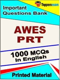 AWES PRT Exam Objective MCQ Book in English