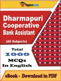 EBook of Dharmapuri Cooperative Bank Assistant Exam (MCQ) in PDF Format in English