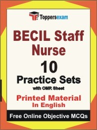 BECIL Staff Nurse Book in English - Practice Set