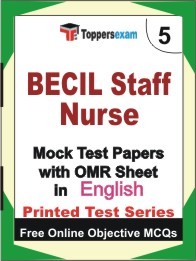 BECIL Staff Nurse Exam 5 Practice Set Book (English)