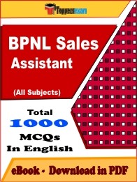 BPNL Sales Assistant PDF Book In English