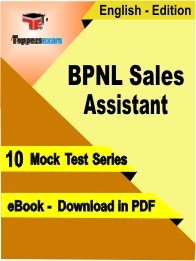 BPNL Sales Assistant PDF Book In English