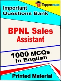 BPNL Sales Assistant  Book in English - Objective MCQ